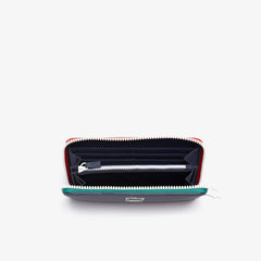 Women's Roland Garros Contrast Interior Zippered Wallet / Lacoste