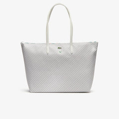 Women's Roland Garros Panama Hat Print Zippered Tote / Lacoste