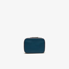 Women's Croco Crew Tricolour Leather Zippered Shoulder Bag / Lacoste
