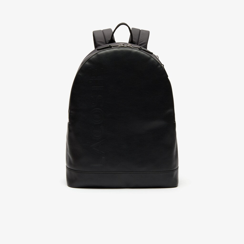 Men's L.12.12 Signature Leather Zip Backpack / Lacoste