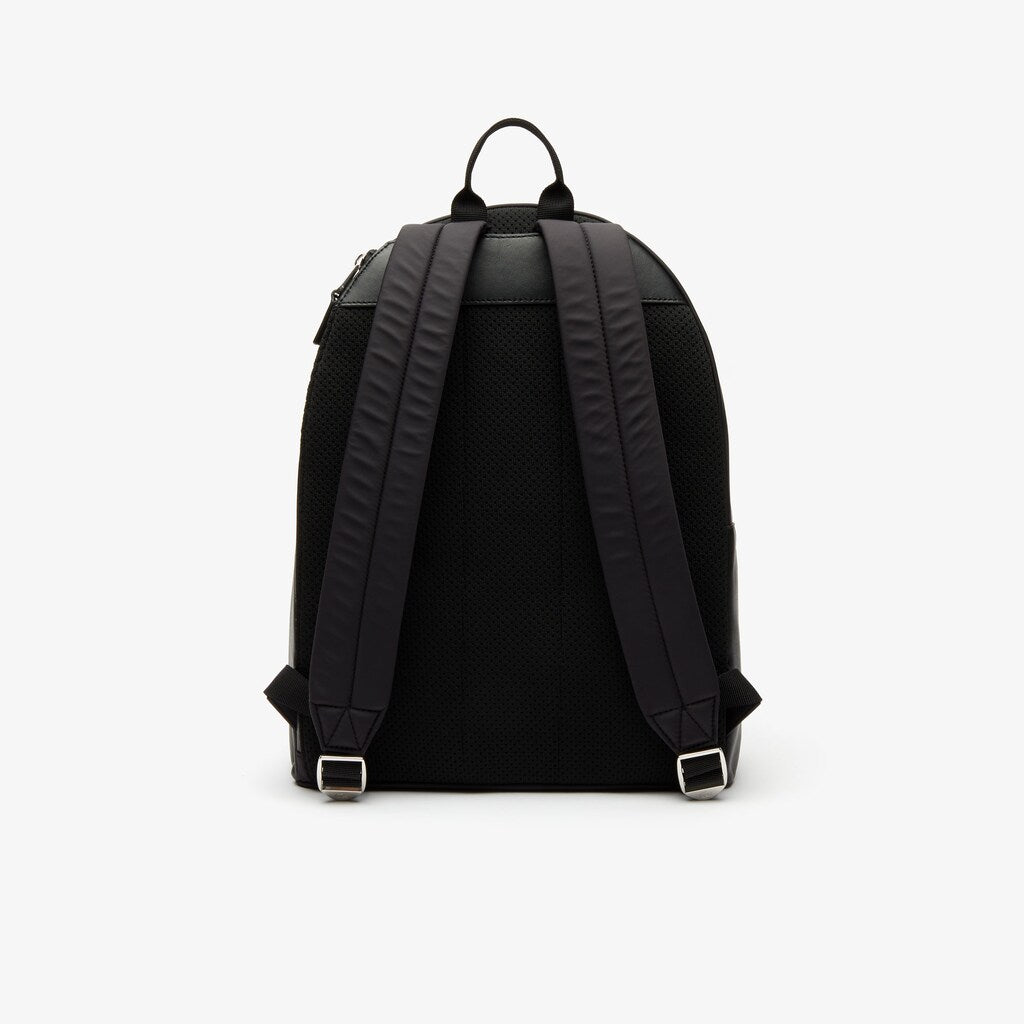 Men's L.12.12 Signature Leather Zip Backpack / Lacoste