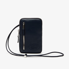 Men's L.12.12 Neck Strap Leather Mini Flat Bag / Lacoste