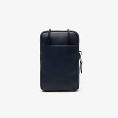 Men's L.12.12 Neck Strap Leather Mini Flat Bag / Lacoste