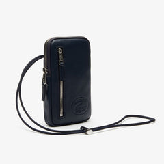 Men's L.12.12 Neck Strap Leather Mini Flat Bag / Lacoste