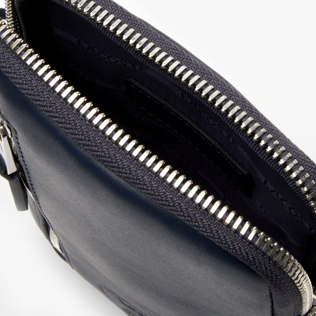 Men's L.12.12 Neck Strap Leather Mini Flat Bag / Lacoste