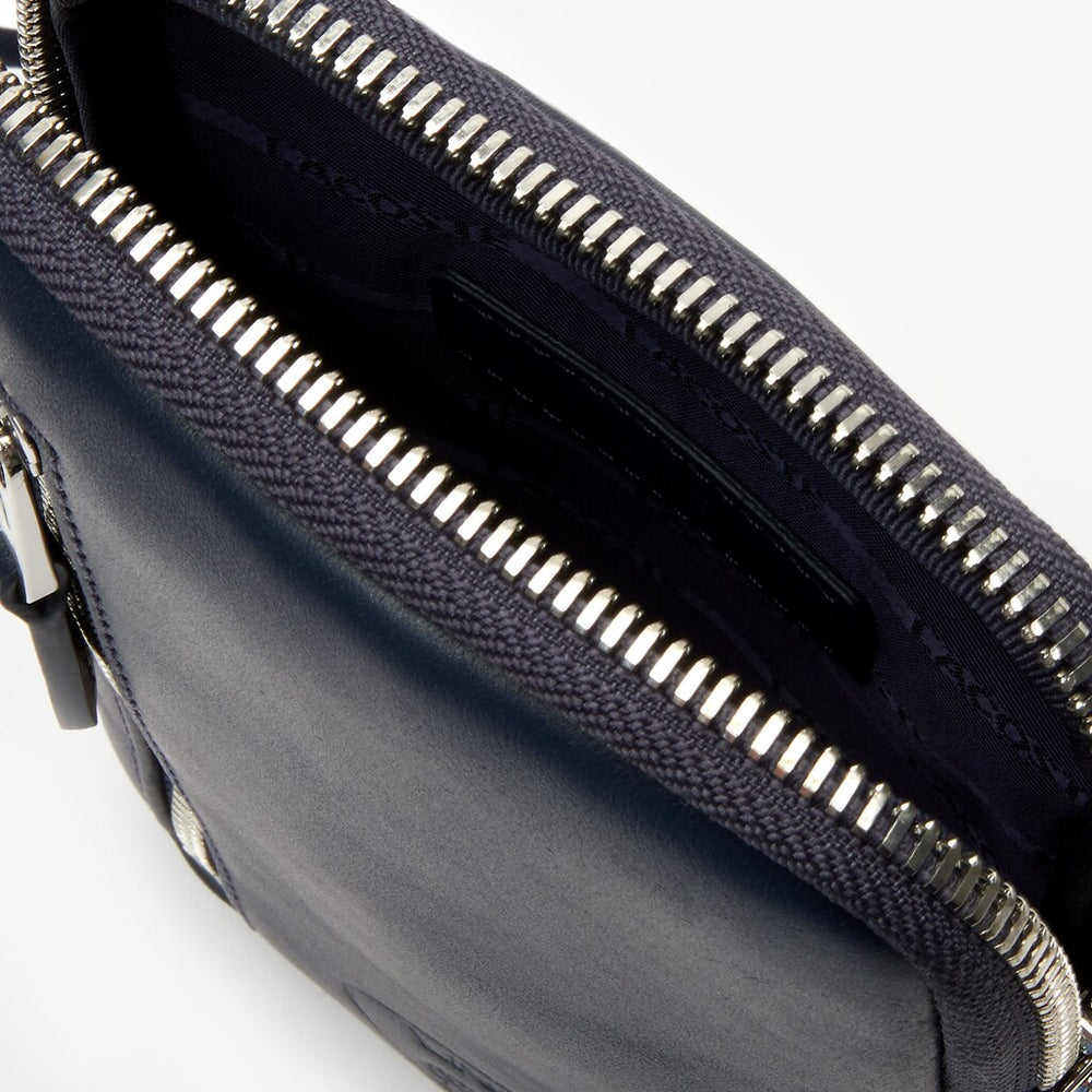Men's L.12.12 Neck Strap Leather Mini Flat Bag / Lacoste