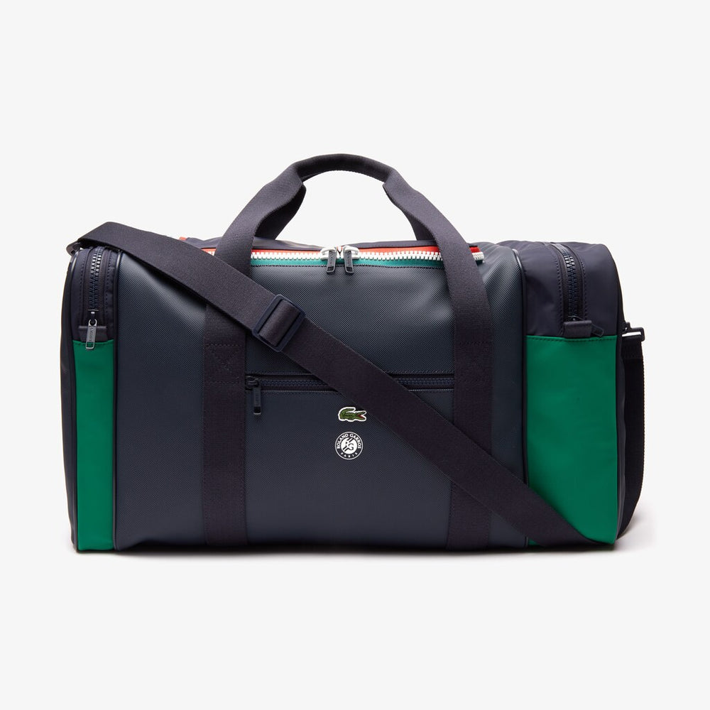 Men's Roland Garros Two-Tone Nylon Zippered Sports Bag / Lacoste