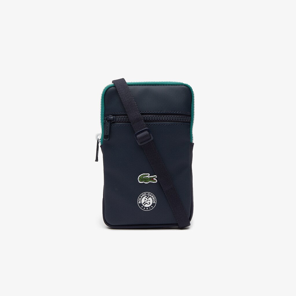 Men's Roland Garros Adjustable Strap Mini Zip Flat Bag / Lacoste