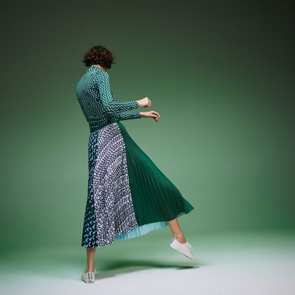 Women's Fashion Show Asymetrical Printed Skirt / Lacoste