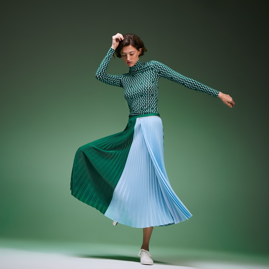 Women's Fashion Show Asymetrical Printed Skirt / Lacoste