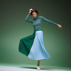 Women's Fashion Show Asymetrical Printed Skirt / Lacoste