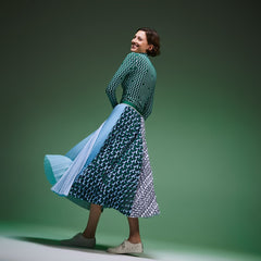 Women's Fashion Show Asymetrical Printed Skirt / Lacoste
