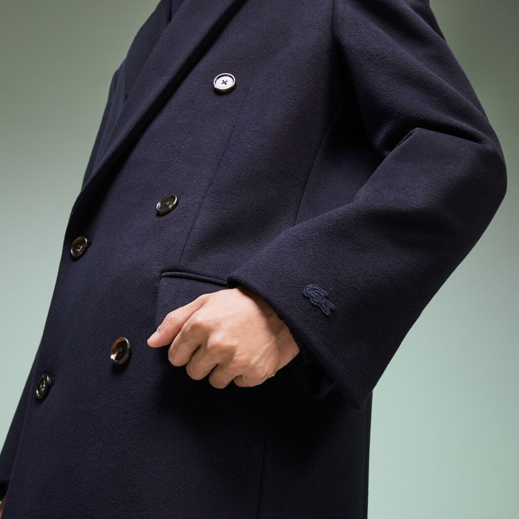 Men's Fashion Show Double-Breasted Coat / Lacoste