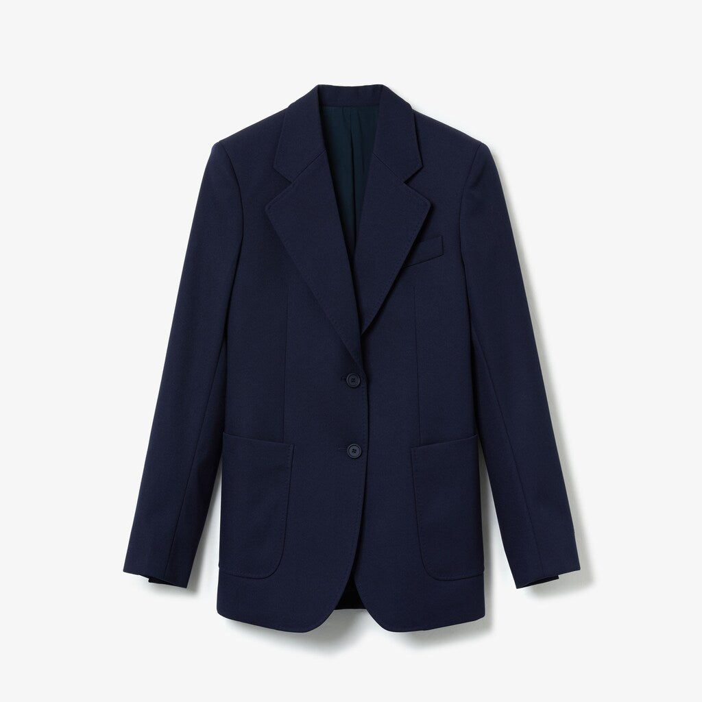 Women's Fashion Show Solid Wool Blend Blazer / Lacoste