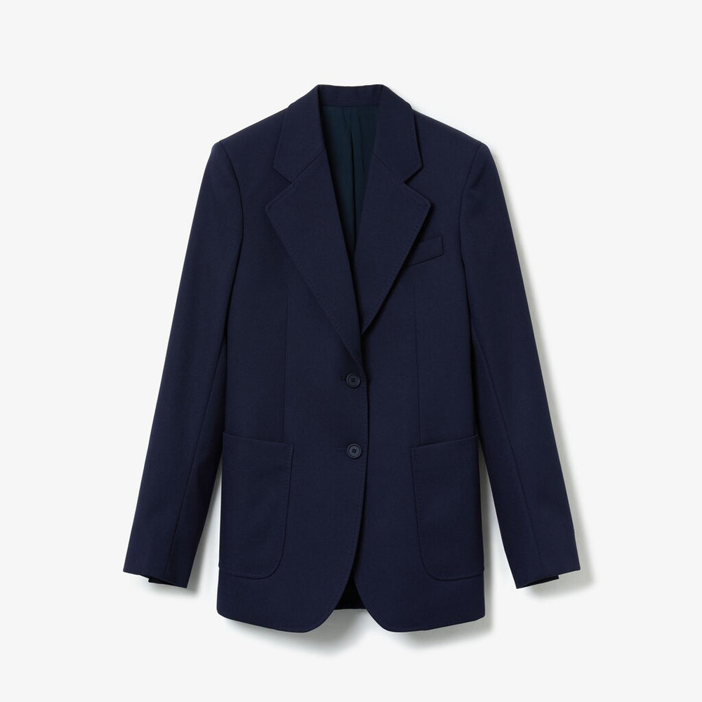 Women's Fashion Show Solid Wool Blend Blazer / Lacoste