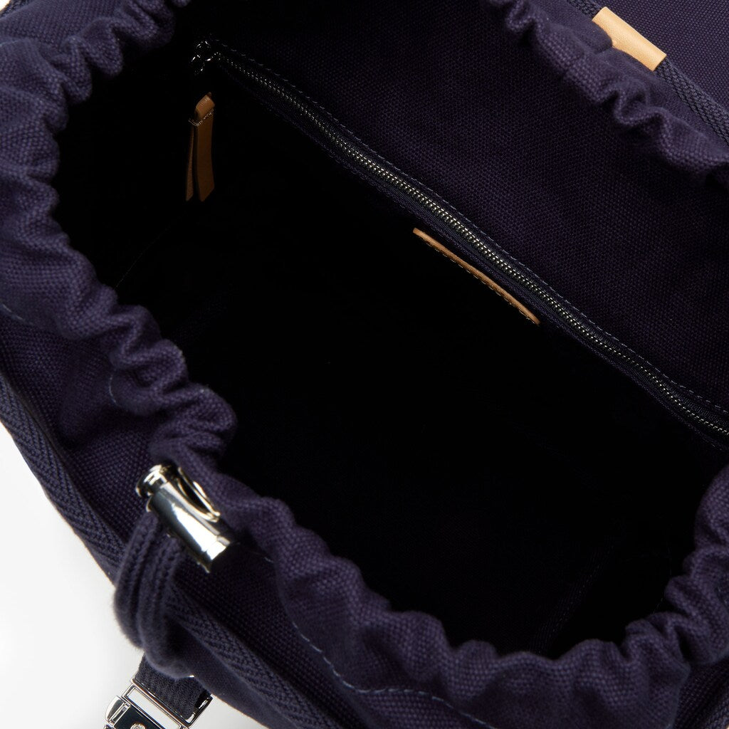 Men's Leather Finishes Cotton Flap Backpack / Lacoste