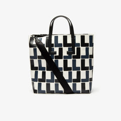 Women's Fashion Show Monogram Leather Double Tote / Lacoste