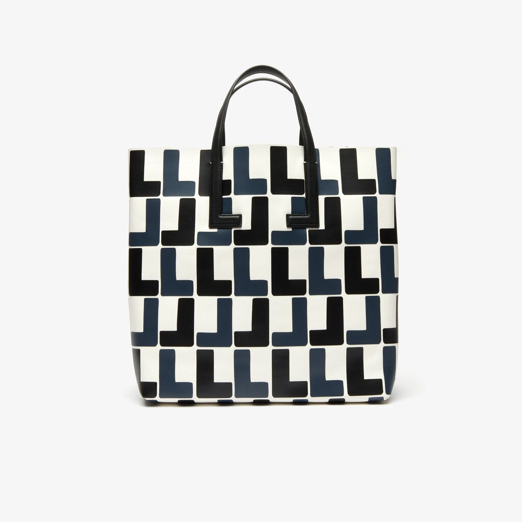 Women's Fashion Show Monogram Leather Double Tote / Lacoste