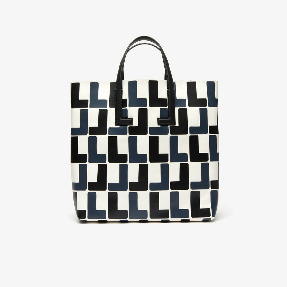 Women's Fashion Show Monogram Leather Double Tote / Lacoste