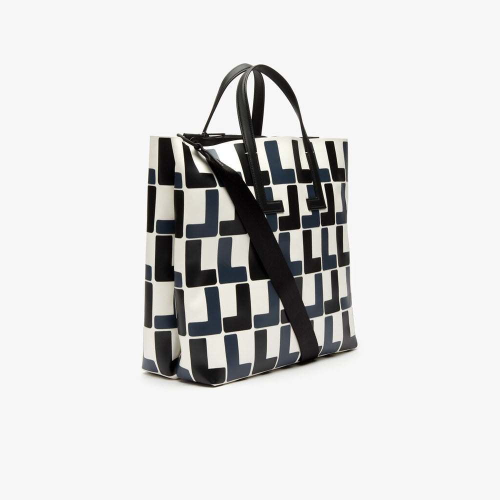 Women's Fashion Show Monogram Leather Double Tote / Lacoste