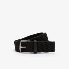 Men's Lacoste Engraved Buckle Stretch Knitted Belt / Lacoste