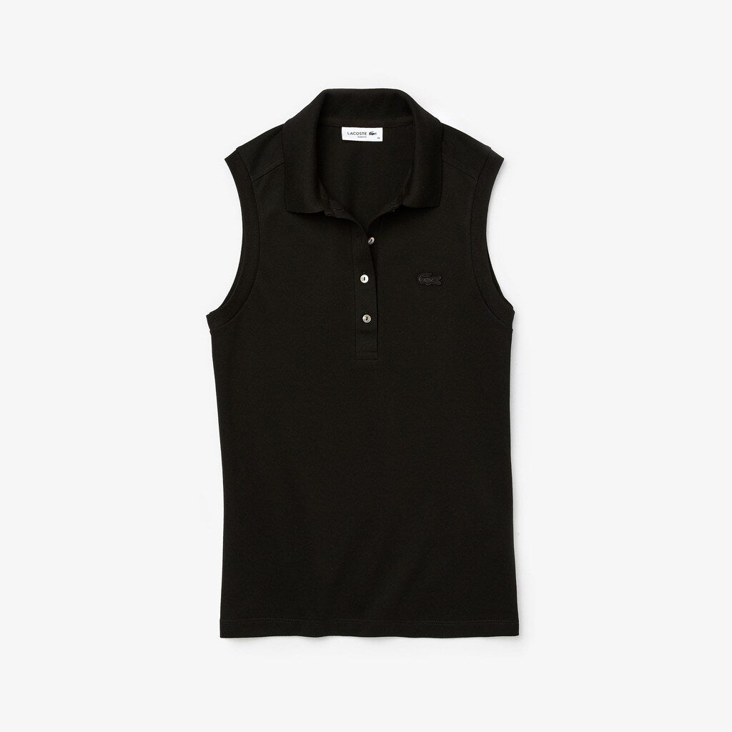 Women's Sleeveless Cotton Piqué Polo / Lacoste