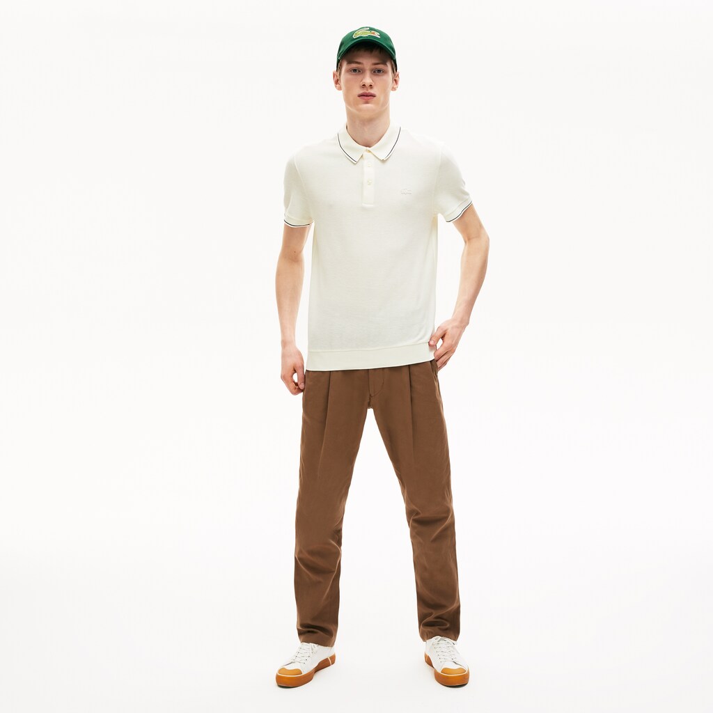 Men's Cotton-Silk Piqué Polo Shirt / Lacoste