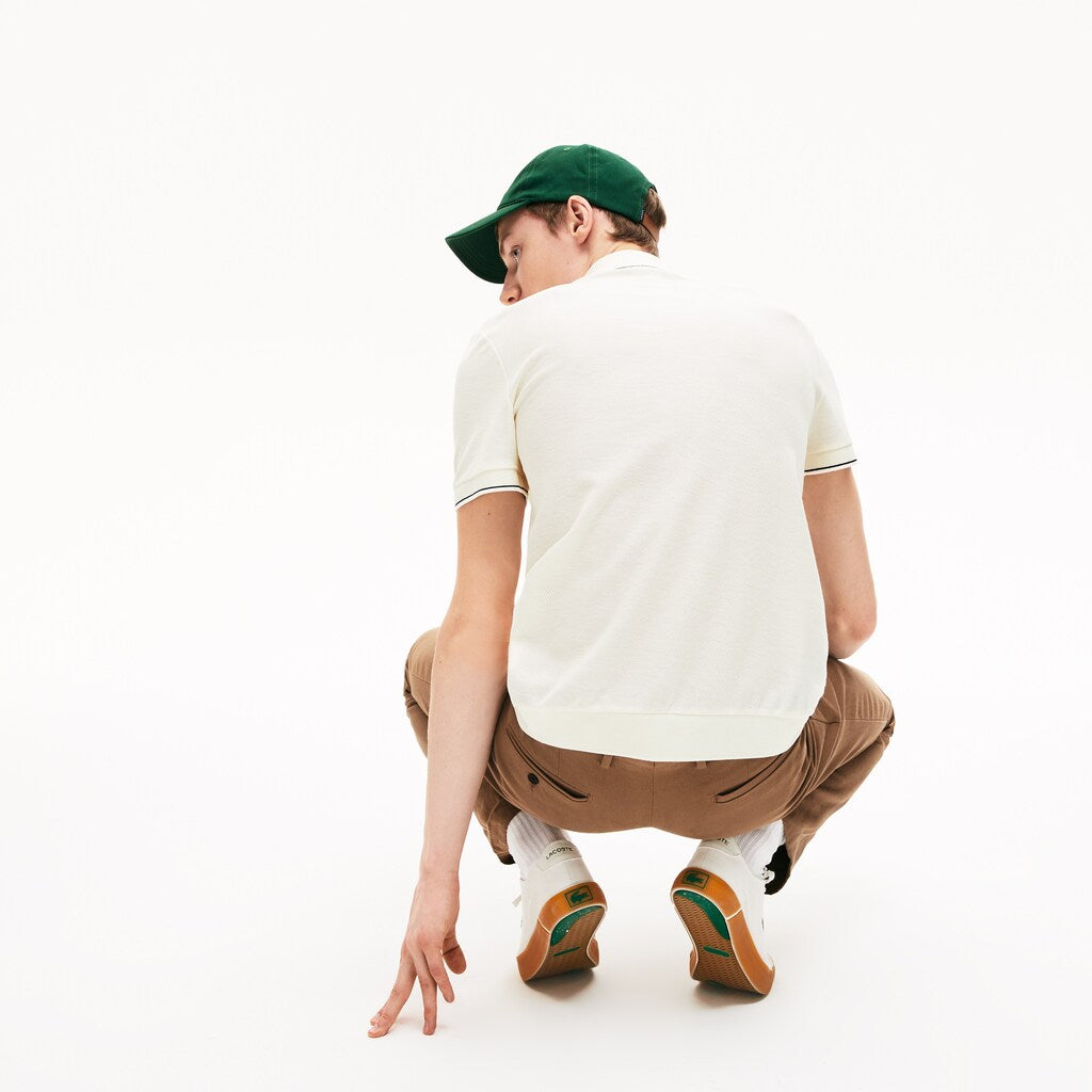 Men's Cotton-Silk Piqué Polo Shirt / Lacoste