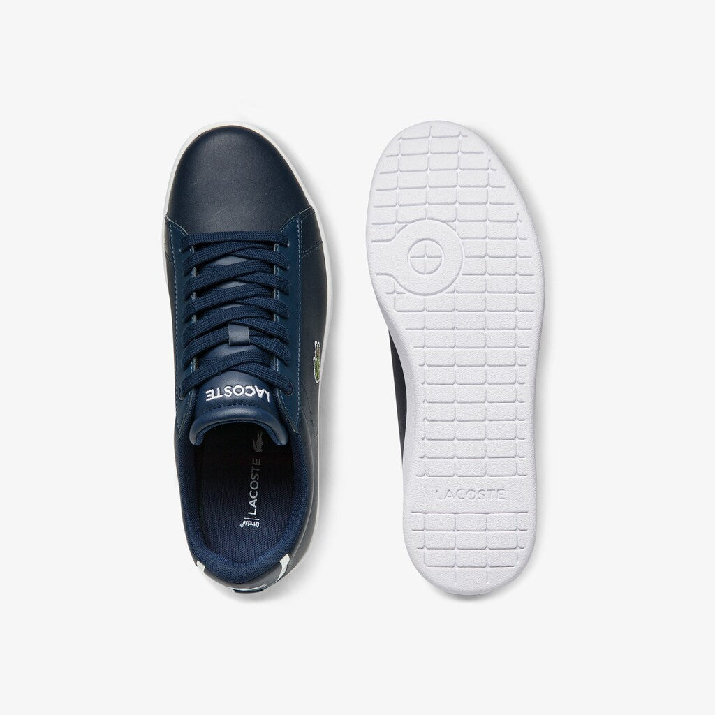 Women's Carnaby Evo Mesh-lined Leather Sneakers / Lacoste