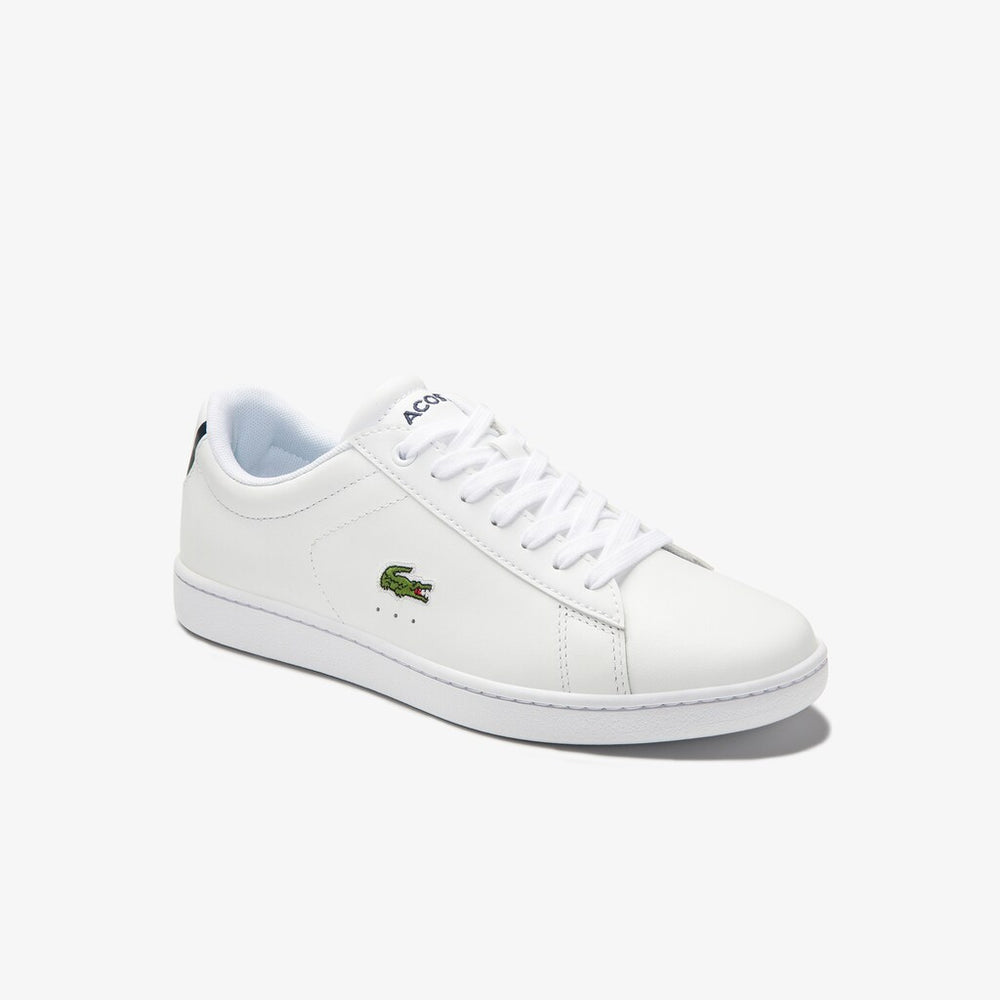 Women's Carnaby Evo Mesh-lined Leather Sneakers / Lacoste