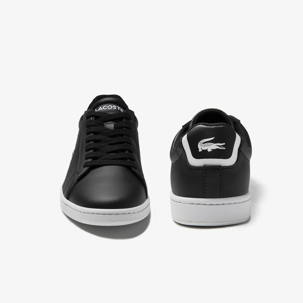 Women's Carnaby Evo Mesh-lined Leather Sneakers / Lacoste