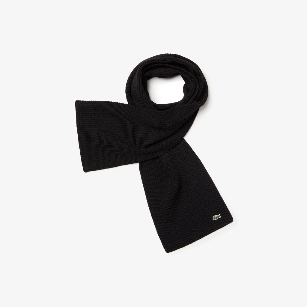 Men's Ribbed Wool Scarf / Lacoste