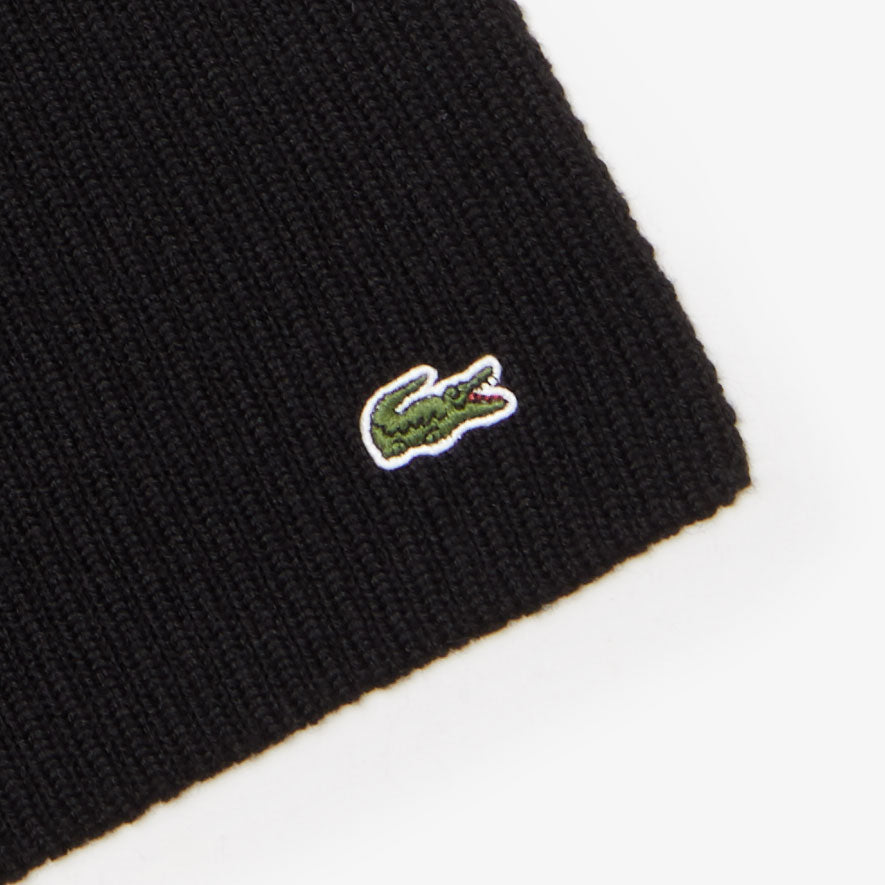 Men's Ribbed Wool Scarf / Lacoste