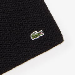 Men's Ribbed Wool Scarf / Lacoste