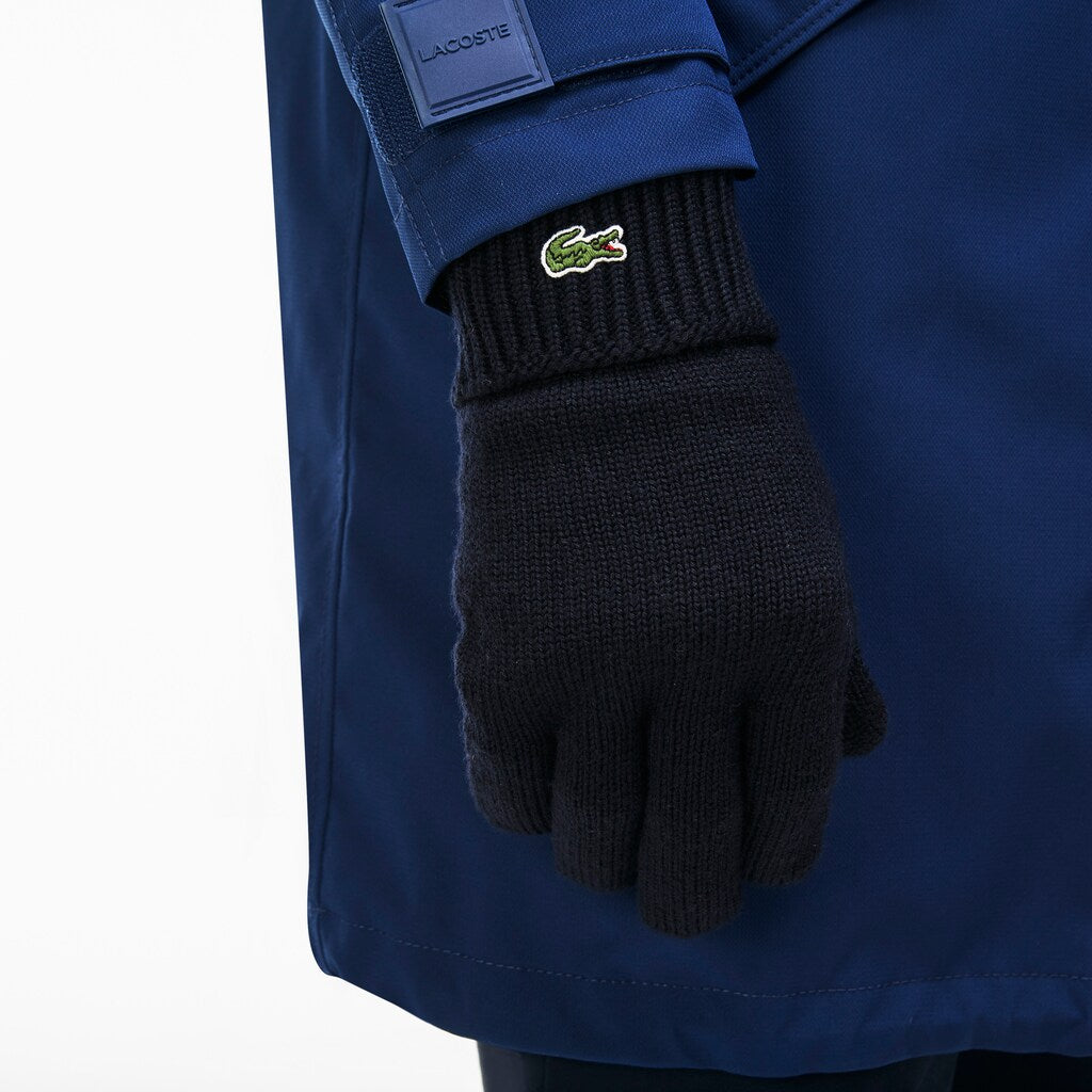 Men's Ribbed Wool Gloves / Lacoste